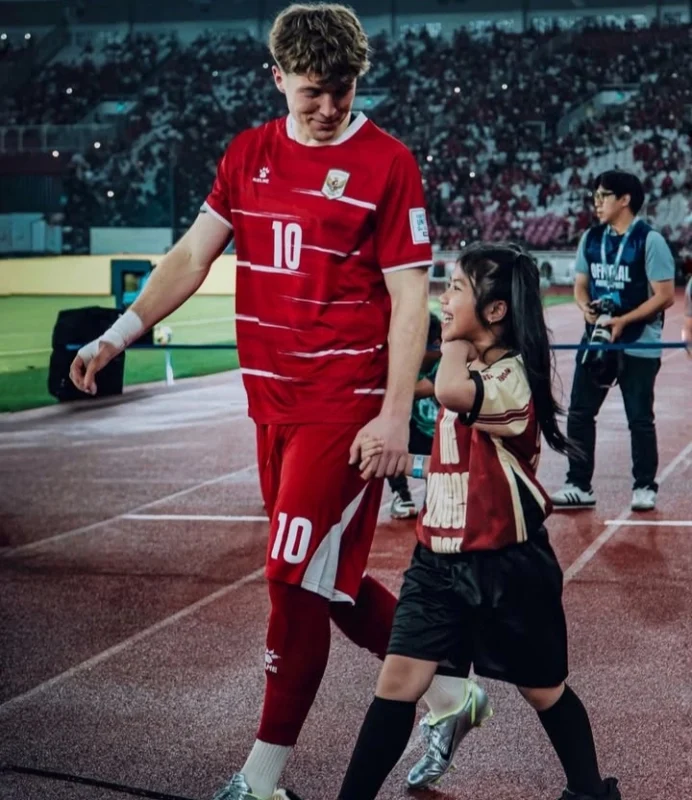 Selebrasi unik Ole Romeny menjadi inspirasi bagi anak-anak Indonesia. dok/oleromeny
