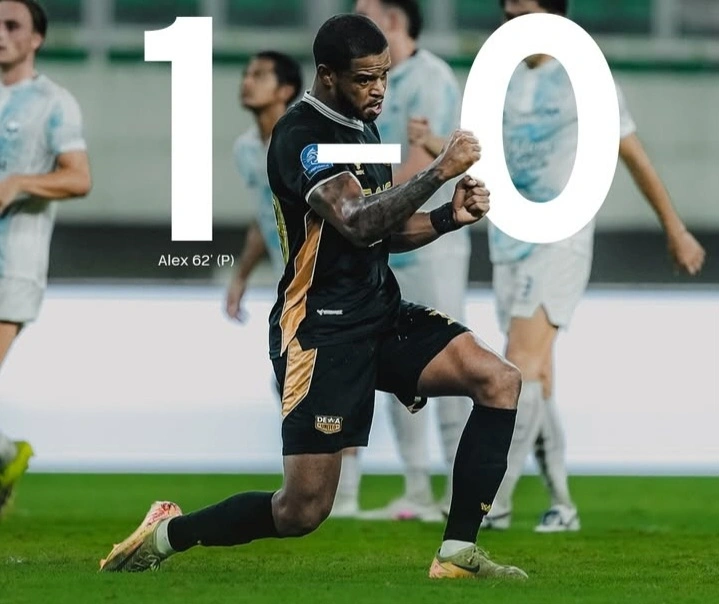 Dewa United menang tipis 1-0 atas PSIM Yogyakarta dalam lanjutan Super League. dok/dewaunited