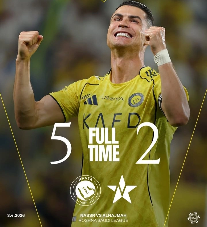 Al-Nassr tampil dominan dan menang telak 5-2 atas Al Najma. dok/alnassr