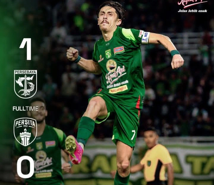 Persebaya Surabaya meraih kemenangan tipis 1-0 atas Persita Tangerang di pekan ke-26 Super League 2026. dok/persebaya