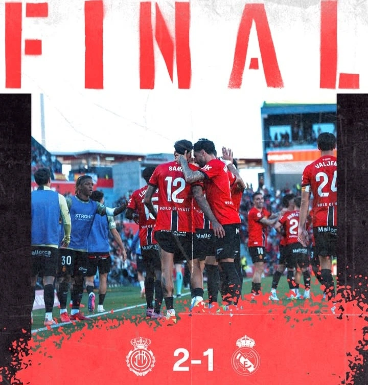 Mallorca sukses mengalahkan Real Madrid 2-1 dalam lanjutan LaLiga 2026. dok/rcdmallorcaofficial