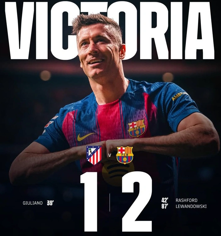 Barcelona sukses mengalahkan Atletico Madrid 2-1 di LaLiga 2026. Dok/barcelona