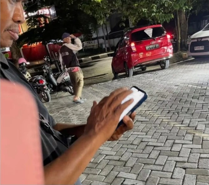 Viral dugaan pungli parkir di Mie Gacoan Makassar. dok/makassariinfo