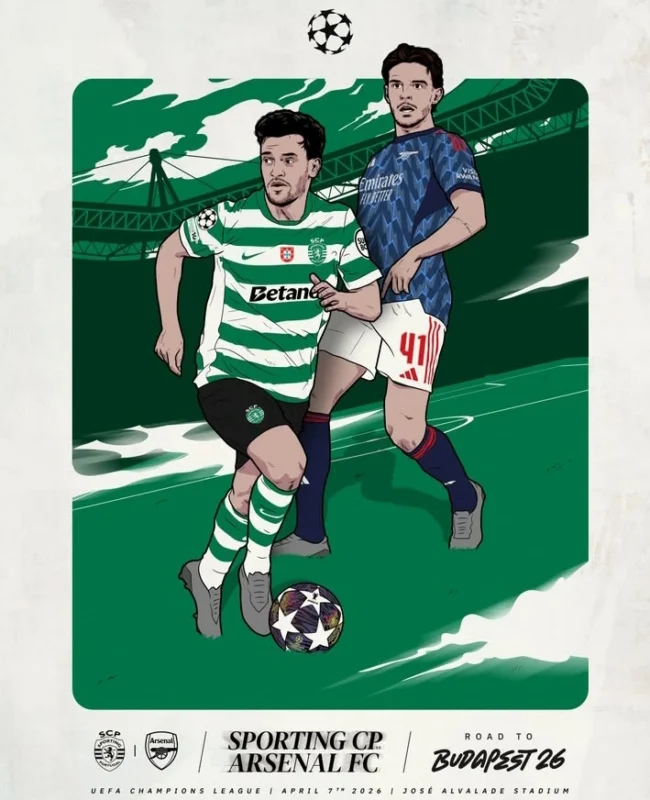 Sporting CP vs Arsenal tersaji di perempat final Liga Champions 2025/26. Dok/sportingcp