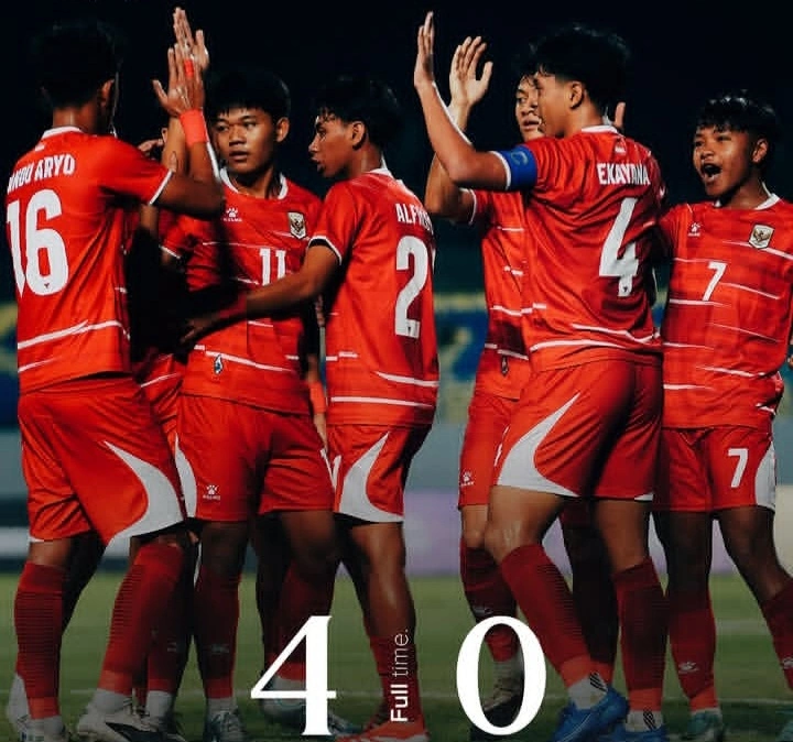 Timnas Indonesia U-17 menang telak 4-0 atas Timor Leste di AFF U-17 2026. dok/timnasindonesia