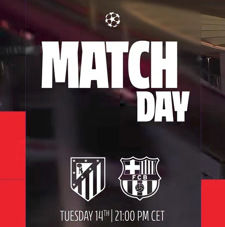 Atletico Madrid lawan Barcelona leg kedua Liga Champions dengan agregat 0-2 di Riyadh Air Metropolitano. Dok/atletico