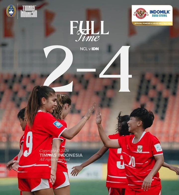 Timnas Putri Indonesia menang 4-2 atas Kaledonia Baru dalam laga persahabatan. Dok/timnasindonesia