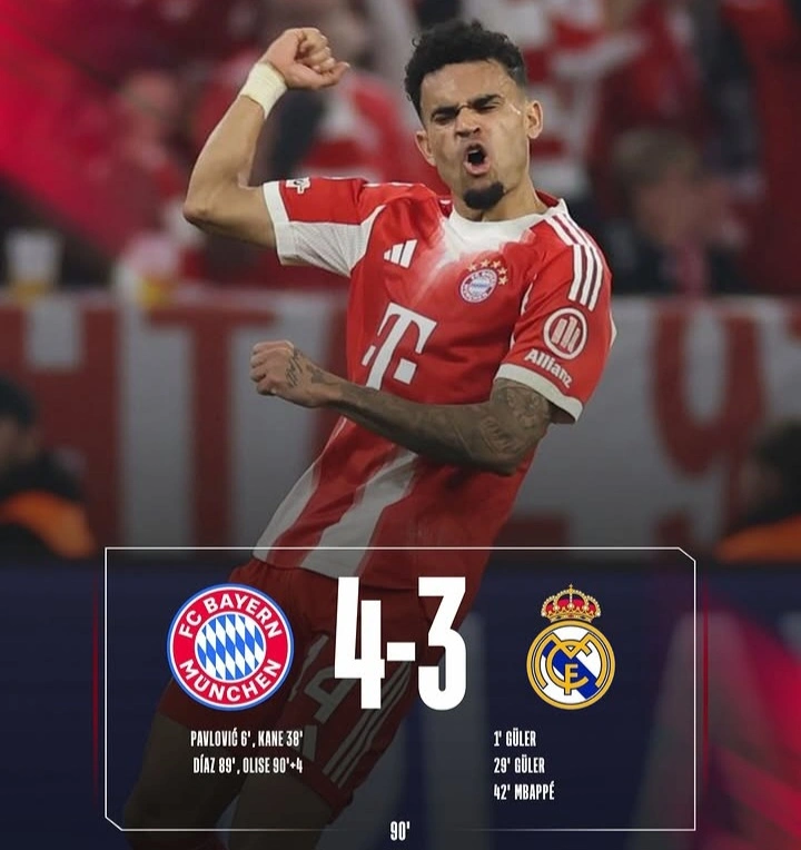 Bayern Munich kalahkan Real Madrid 4-3 dan lolos ke semifinal Liga Champions dengan agregat 6-4. dok/fcbayern