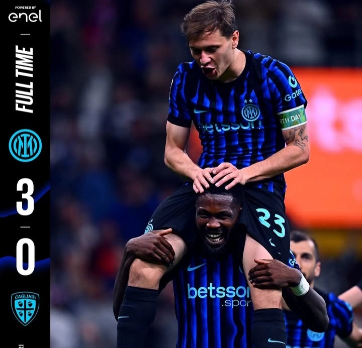Inter Milan tampil dominan dan mengalahkan Cagliari 3-0 dalam laga Serie A. dok/inter