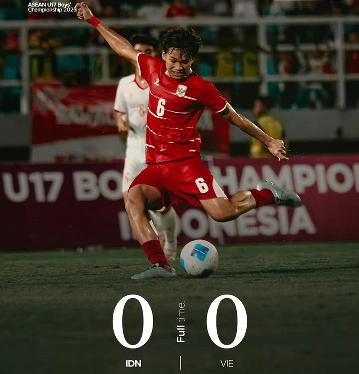 Timnas Indonesia U-17 gagal ke semifinal ASEAN U-17 Championship 2026 usai ditahan Vietnam 0-0. dok/timnasindonesia