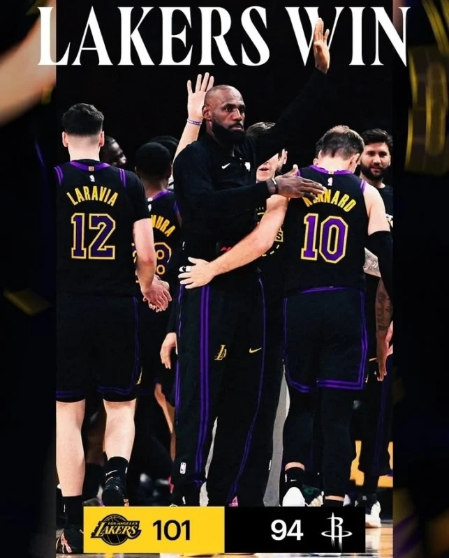 Los Angeles Lakers sukses mengalahkan Houston Rockets 101-94 di Game 2 playoff NBA 2026. dok/lakers