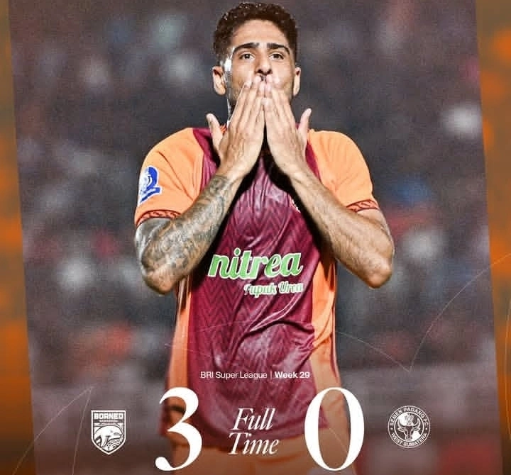 Borneo FC tampil superior dengan kemenangan 3-0 atas Semen Padang. dok/borneofc