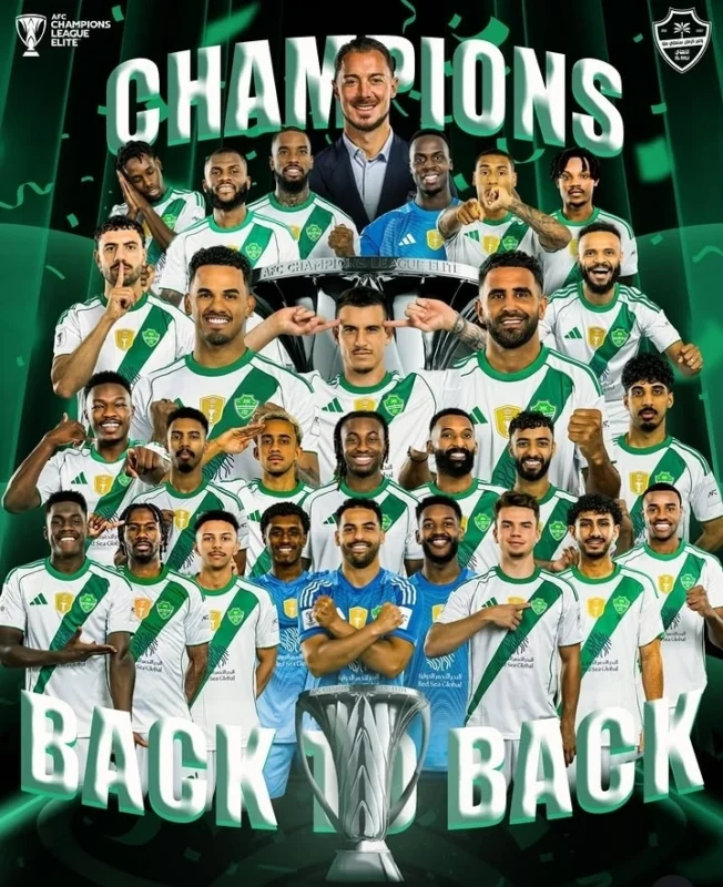Al Ahli sukses menjuarai Liga Champions Asia 2026 usai mengalahkan Machida Zelvia 1-0 lewat extra time. dok/alahli