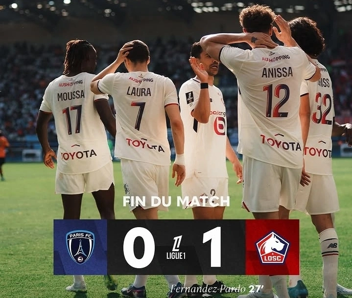 Lille sukses mencuri kemenangan 1-0 atas Paris FC di Ligue 1 2026. dok/losclille