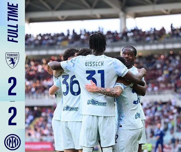 Torino vs Inter Milan berakhir 2-2 dalam laga dramatis Serie A. Dok/inter