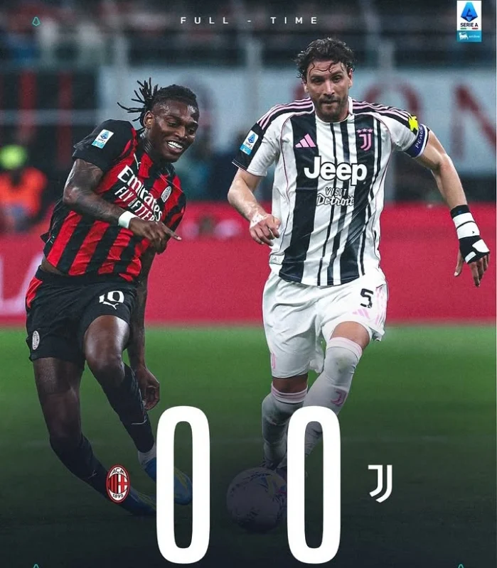 AC Milan vs Juventus berakhir 0-0 di Serie A 2026. Dok/serieA