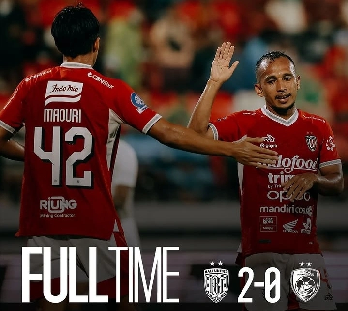 Bali United sukses mengalahkan PSM Makassar 2-0 dalam laga Liga 1 Indonesia. dok/baliutdfc