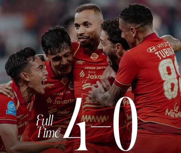 Persija Jakarta mengalahkan Persis Solo 4-0 di pekan ke-30 Super League 2025/2026. dok/persija