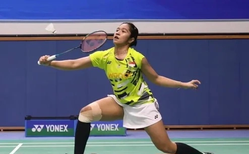 Tim Uber Indonesia, Ester Nurumi jadi penentu kemenangan 3-2 atas Chinese Taipei di laga terakhir Grup C Uber Cup 2026. dok/pbsi