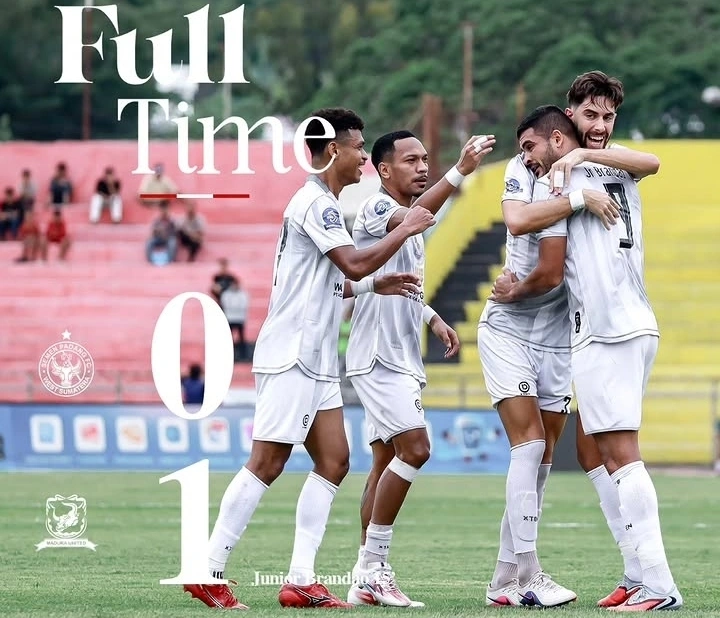 Madura United sukses menundukkan Semen Padang 1-0 lewat gol Junior Brandão dalam laga sengit Liga 1. dok/maduraunited