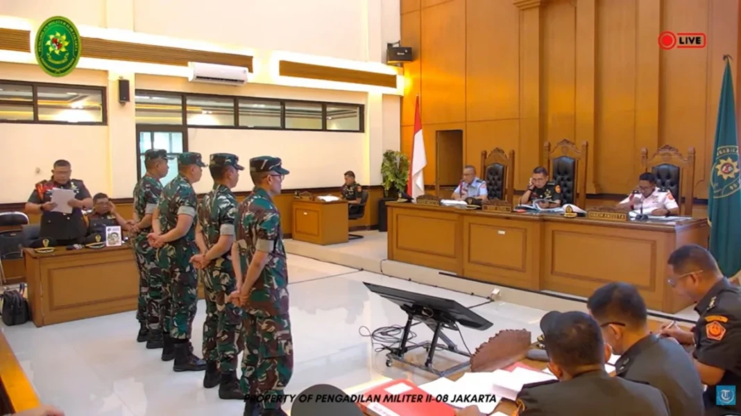 Sidang perdana kasus penyiraman air keras terhadap Andrie Yunus