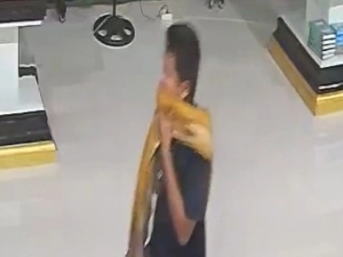 Tangkapan layar CCTV di Masjid Babussapa Bulukumba