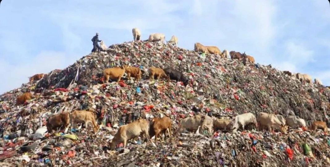 Timbunan sampah di TPA Antang (Ayi:SulawesiPos.com)