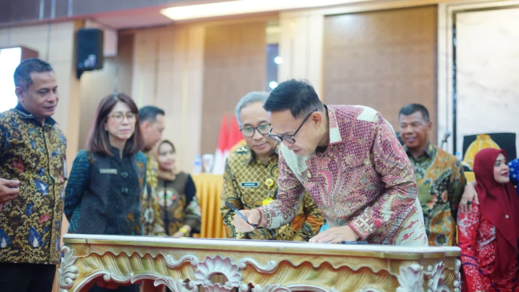 Wakil Bupati Bone, H Andi Akmal Pasluddin menghadiri rakor pencegahan korupsi pada Pelayanan Publik Bidang Pertanahan di Kantor Gubernur Sulawesi Selatan, Rabu (29:4:2026)