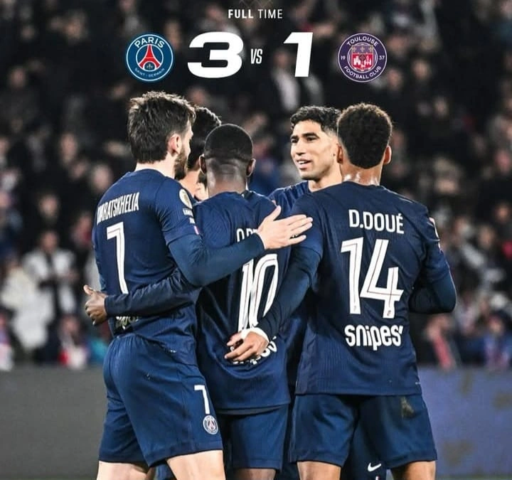 PSG sukses mengalahkan Toulouse 3-1 pada pekan ke-28 Ligue 1 di Parc des Princes. dok/psg