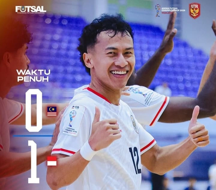 Timnas Futsal Indonesia lolos semifinal ASEAN Futsal Championship 2026 setelah mengalahkan Malaysia 1-0. dok/timnasfutsal