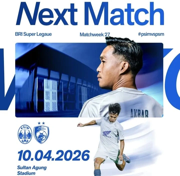 adwal PSIM Yogyakarta vs PSM Makassar pekan ke-27 BRI Super League 2025/26
