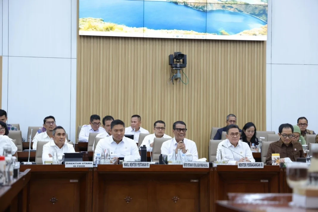 Mentan Andi Amran Sulaiman dalam Rapat Terbatas dan Rapat Dengar Pendapat dengan Komisi VI DPR RI, Rabu (8/4/2026)