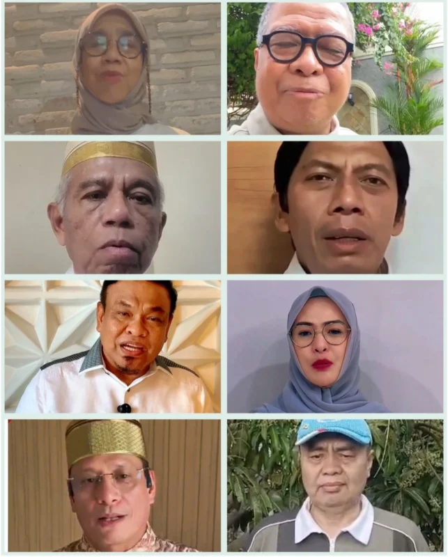 Prof Eliza Melayani, Muh Idris, dr Ibrahim, Zulkifli Muchtar, A Fahsar Padjallangi, A Rachmatika Dewi, A Waris Halid dan Rustan Rewa.