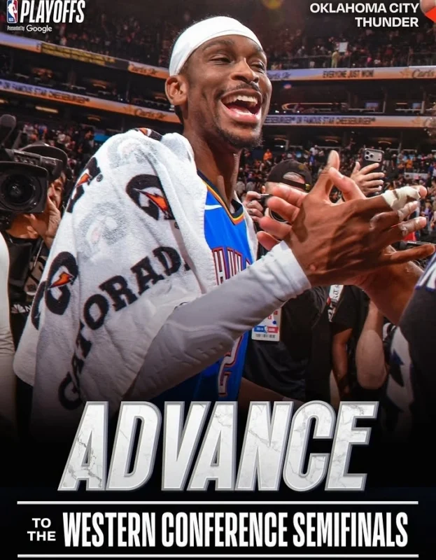 Oklahoma City Thunder menyingkirkan Phoenix Suns dengan skor 4-0 di playoff NBA 2026.