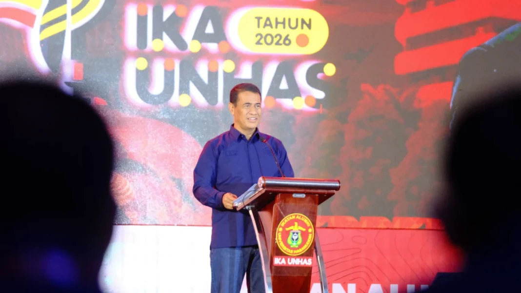 Andi Amran Sulaiman kembali terpilih sebagai Ketua Umum IKA Universitas Hasanuddin periode 2026–2030.