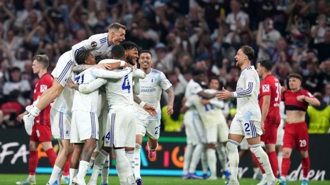 Aston Villa sukses meraih trofi Liga Europa 2026 usai menang telak 3-0 atas Freiburg