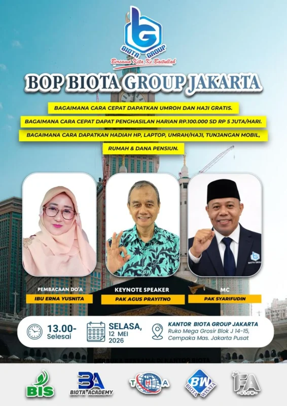 BOP Biota Group Jakarta menggelar seminar inspiratif.