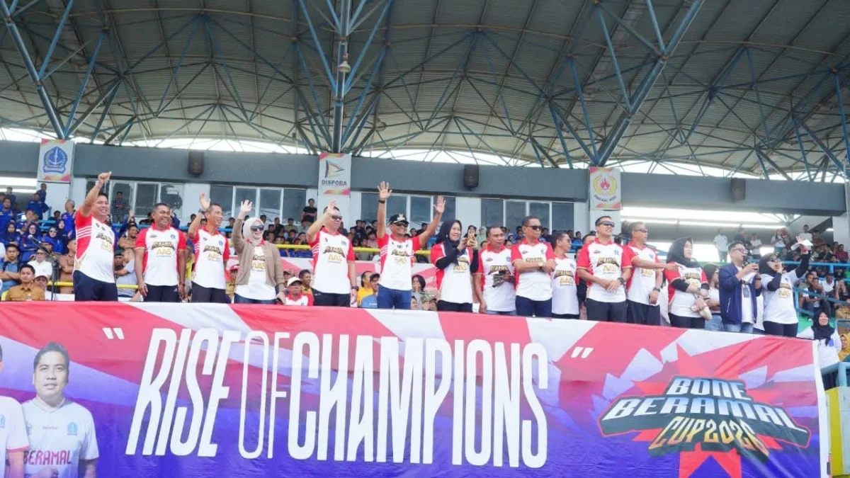 Bupati Bone Andi Asman Sulaiman menghadiri pembukaan BerAmal Cup sebagai ajang pemanasan menjelang Porprov 2026