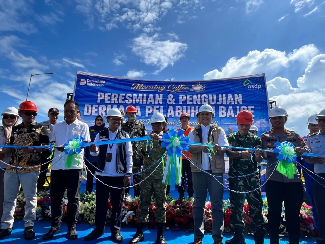 Dermaga Pelabuhan Bajoe diresmikan pasca dilakukan perbaikan, Kamis (21:5:2026)