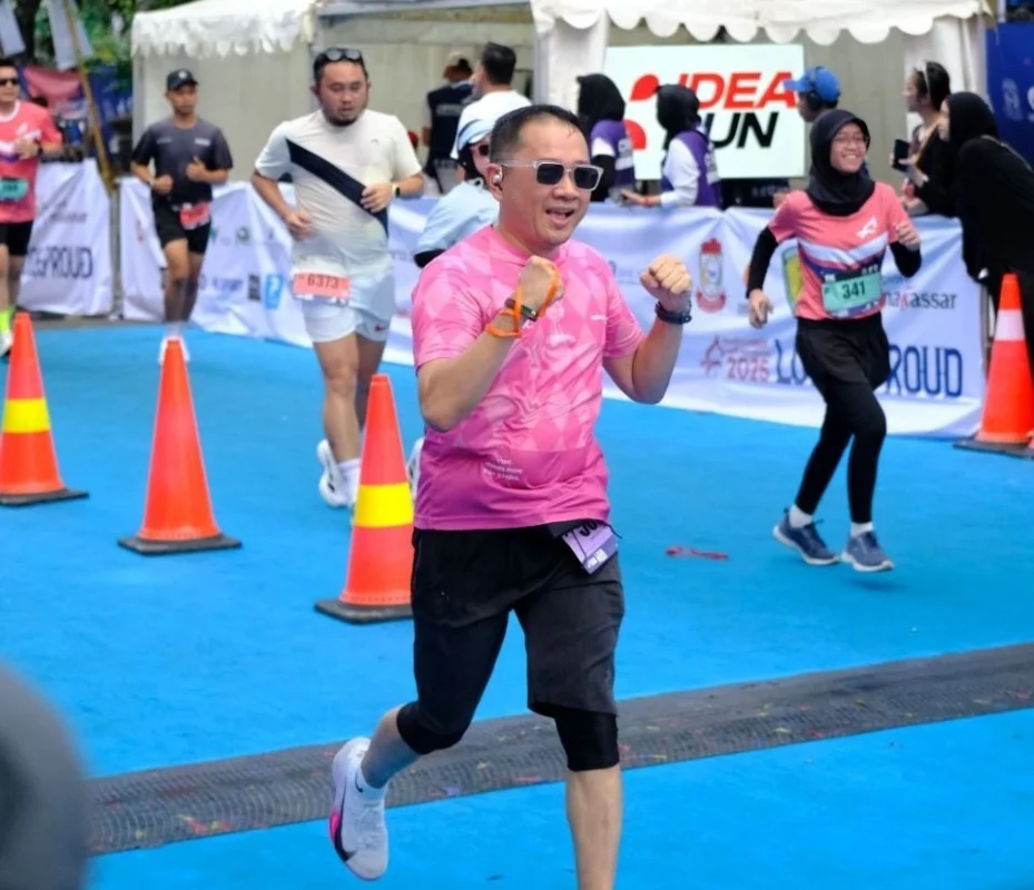 Ilustrasi lari marathon