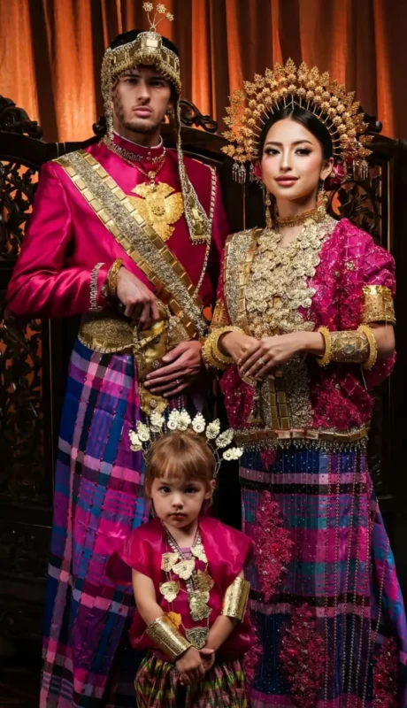 Jennifer Coppen dan Justin Hubner tampil mengenakan baju adat Makassar dalam foto prewedding terbaru mereka
