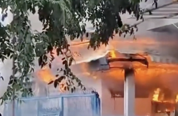 Kebakaran di RSUD Syekh Yusuf (Dok. Tangkapan Layar)