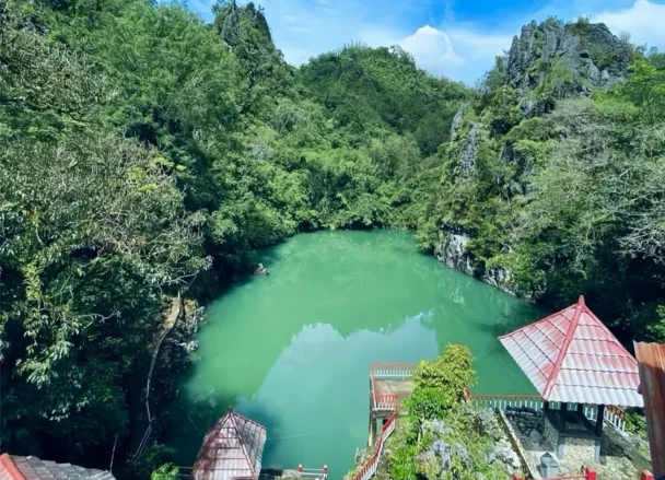 Kolam Air Limbong atau Danau Limbong di Rantepao, Toraja Utara.