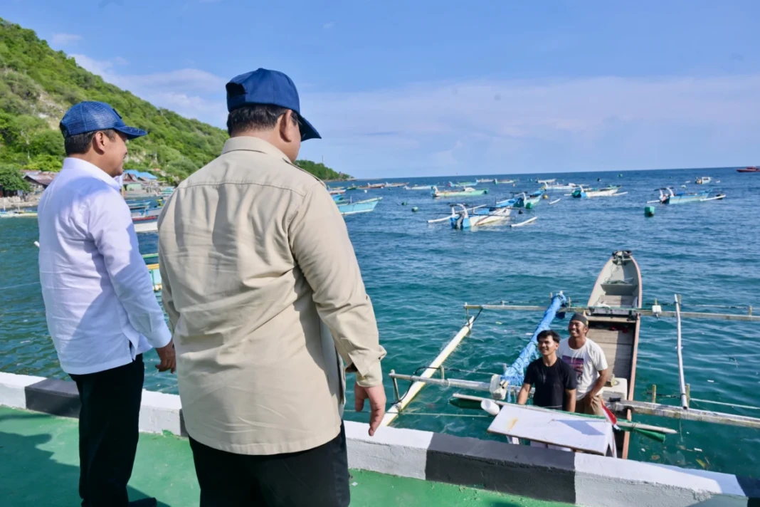 Kunjungan Presiden Prabowo ke Kampung Nelayan Merah Putih Leato Selatan