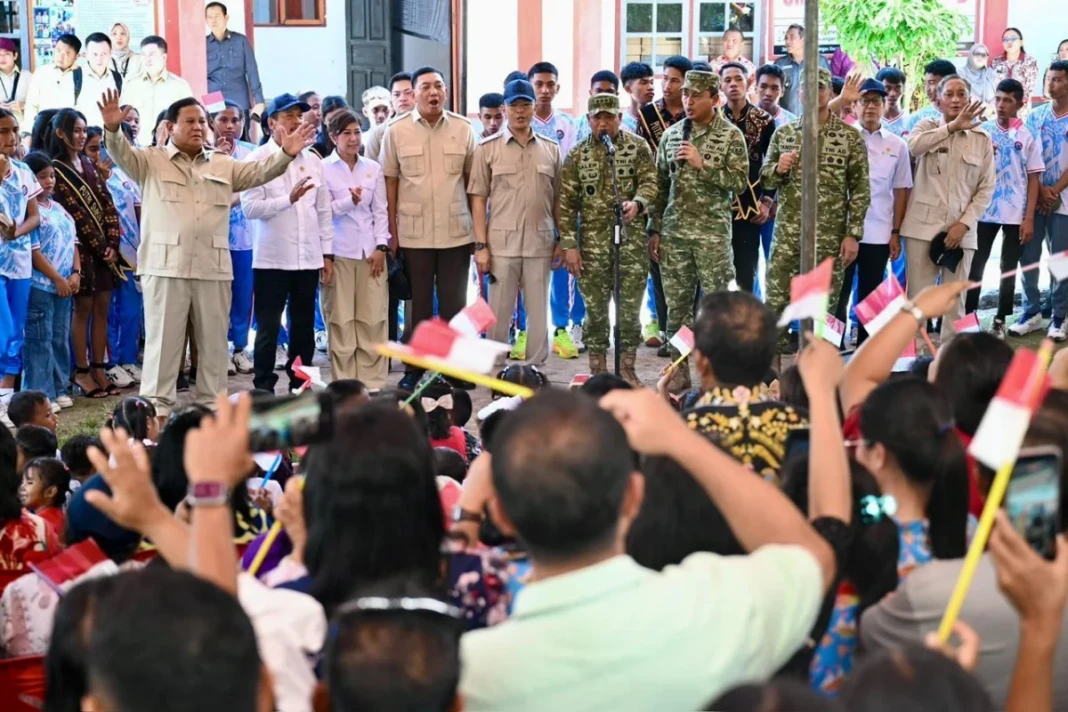 kunjungan presiden Prabowo ke Miangas Sulawesi Utara