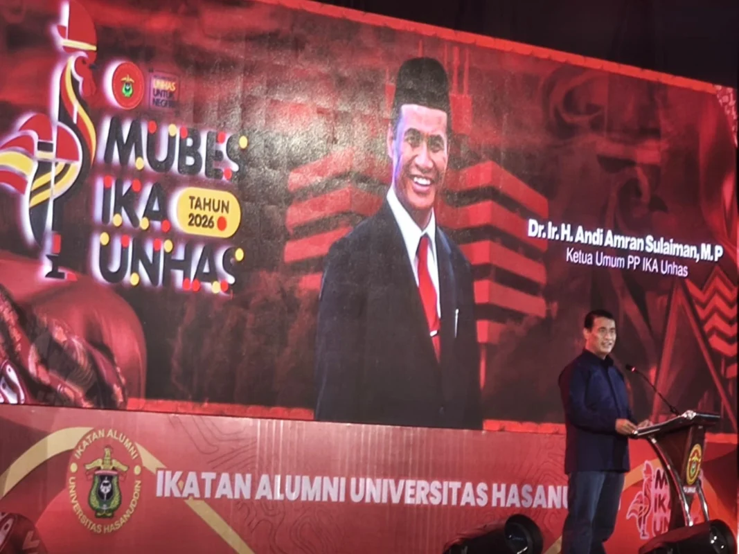 Musyawarah Besar (Mubes) Ikatan Alumni Universitas Hasanuddin (IKA Unhas) resmi dibuka di Hotel Four Points by Sheraton, Makassar, pada Sabtu, 2 Mei 2026.