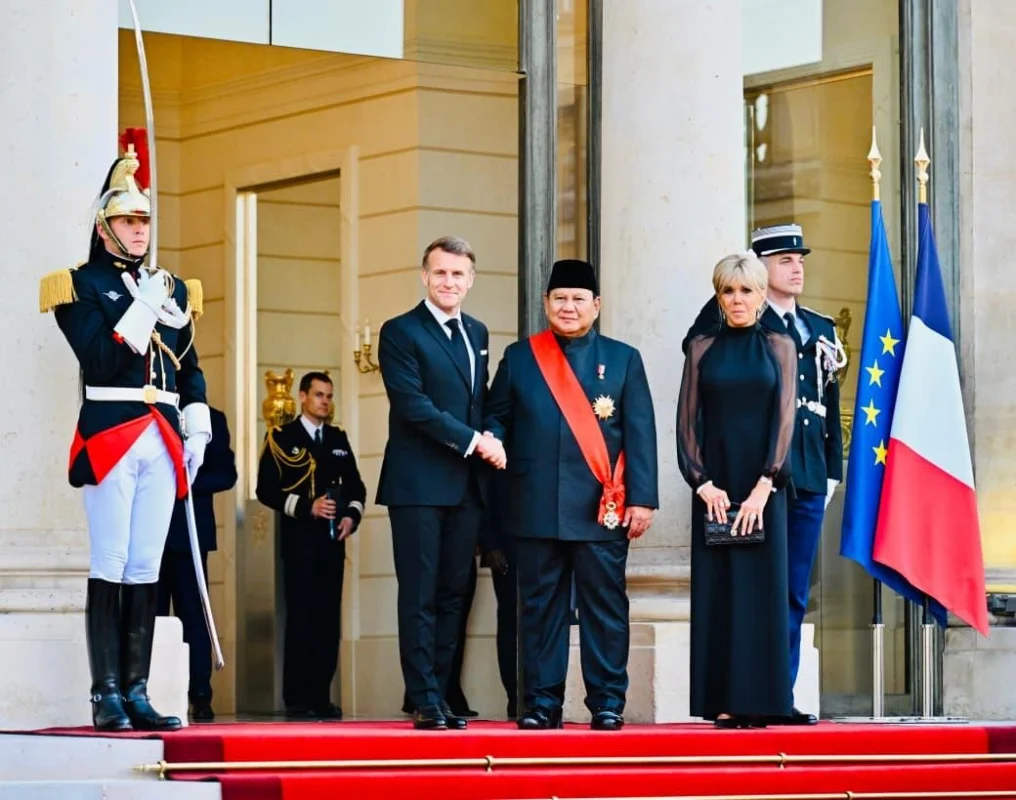 Presiden Prabowo hadiri jamuan kenegaraan di Istana Elysee Prancis
