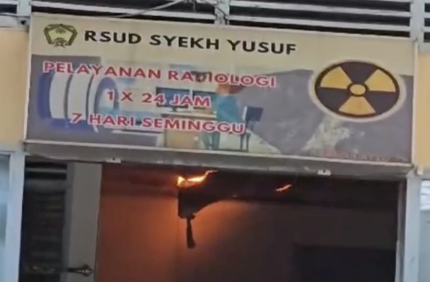 RSUD Syekh Yusuf terbakar