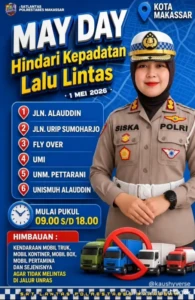 Satlantas Polrestabes Makassar.