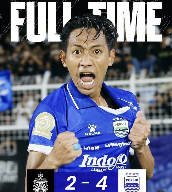 Persib Bandung bangkit dari ketertinggalan 0-2 untuk mengalahkan Bhayangkara FC 4-2 dalam laga BRI Super League 30 April 2026. dok/persib